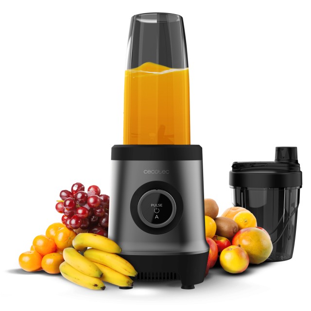 Cecotec Nutriblender Fusion Touch 1000W με λεπίδες Black Titanium, 2 μπουκάλια 500ml & 900ml CEC-123559