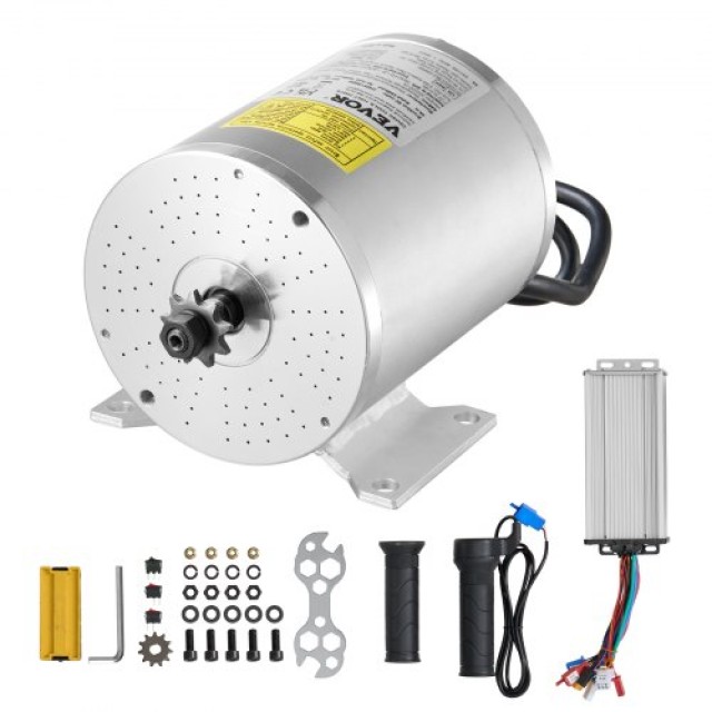 VEVOR Σετ Ηλεκτρικού Κινητήρα 1800W 48V 4500rpm με Ελεγκτή ZLWSDJTJ18007TVWHV9