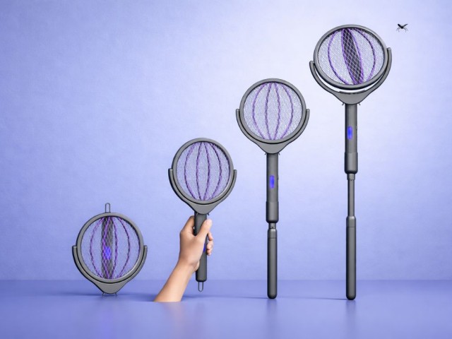 Verk Group Ηλεκτρική Ρακέτα Εντοποπαγίδα Fly Swatter 2-in-1 για Κουνούπια και Έντομα, κατάλληλη για Εσωτερικούς και Εξωτερικούς Χώρους 5907451383063