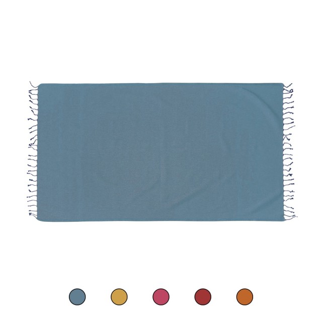 Galileo Tropea Πετσέτα θαλάσσης 100% βαμβάκι με κρόσσια, ελαφριά και αναπνεύσιμη 90x180 cm 5902025 Τυχαία Επιλογή Χρωμάτων