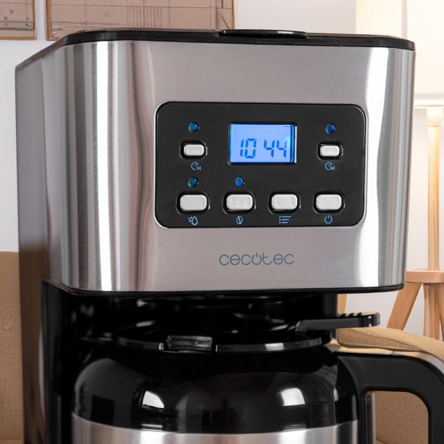 CECOTEC Καφετιέρα Φίλτρου Coffee 66 Drop & Thermo Time, Ανοξείδωτη, Χωρητικότητα έως 10 Φλιτζάνια CEC-00274