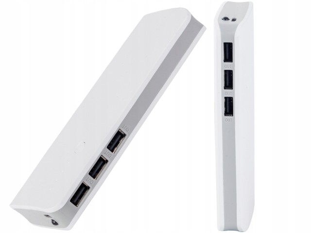 Verk group PowerBank 10000mAh 3x USB MicroUSB 2.1A Φακός LED για Ισχυρή Γρήγορη Φόρτιση 5907451371008