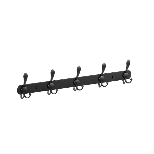 MarkAdler Κρεμάστρα Τοίχου με 15 Άγκιστρα 180  x 50 cm Host 1.3, Μαύρη 5903796012415