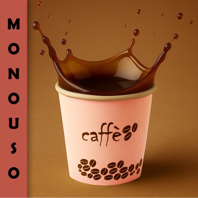 Shally Dogan 1000 Ποτήρια Καφέ Μιας Χρήσης με Σχέδιο Rainbow 75ml Αναλώσιμα 02001603