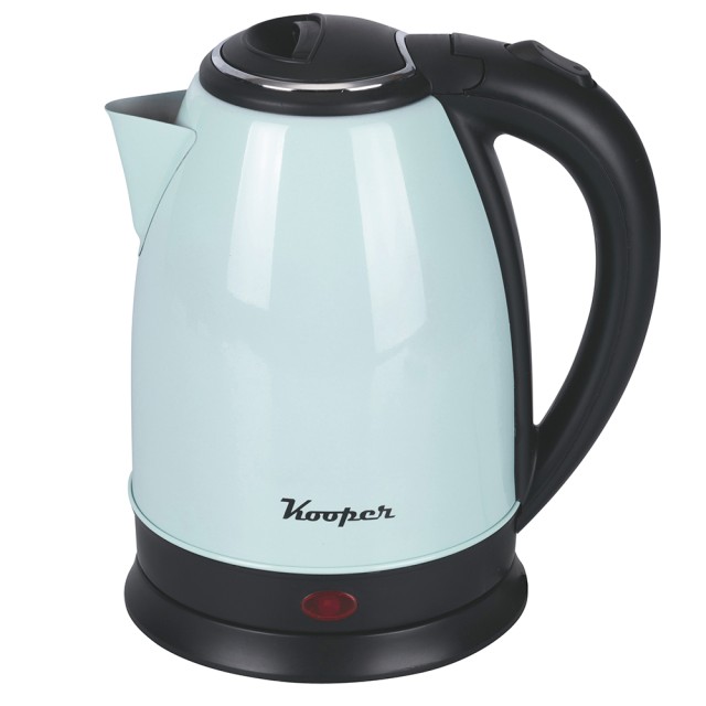 Galileo Ηλεκτρικός βραστήρας 1,8 L από ανοξείδωτο ατσάλι με αυτόματη απενεργοποίηση 1800 W, σε ακουαμαρίνα Kooper 5921077