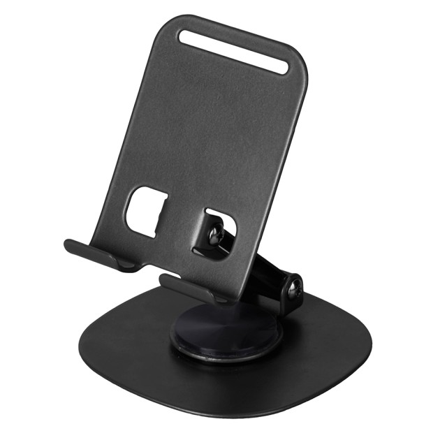 Kooper Ρυθμιζόμενη Βάση Στήριξης Smartphone από Περιστρεφόμενο Ανθρακούχο Χάλυβα, Μαύρο - Kooper 5920983