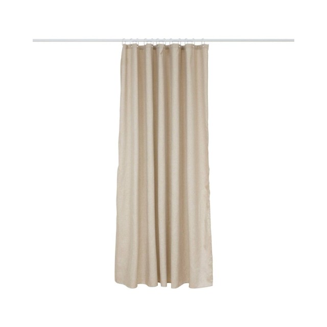 5FIVE Simply smart Πολυεστερική Μπεζ Κουρτίνα Μπάνιου 180x180cm με 12 Γάντζους 211433