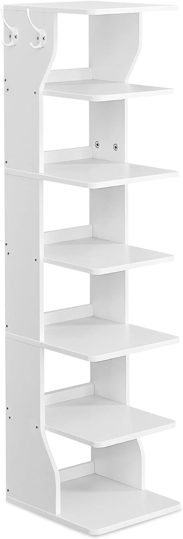VASAGLE Zapatero Vertical 7 Niveles, Blanco 