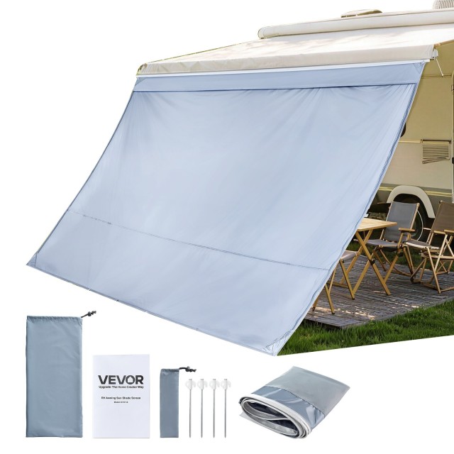 VEVOR Οθόνη Σκίασης RV Awning 2 x 3.3 m με PU Κάλυμμα UV50+ για Τέντες 3.5 m FCZYPZMWBLL228O9H001V0