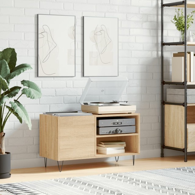 vidaXL Ντουλάπι Αποθήκευσης Δίσκων σε Χρώμα Sonoma Δρυς 85x38x48 εκ  831703