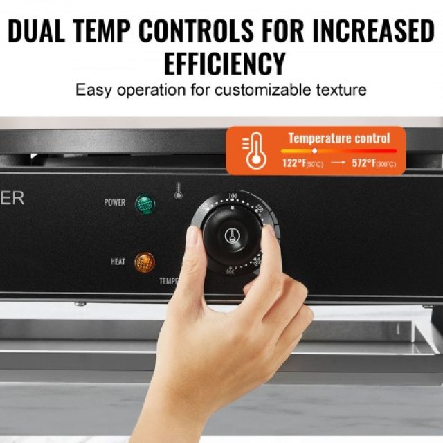 VEVOR  Ηλεκτρική Κρεπιέρα 16 3400W Διπλή Κεφαλή Επαγγελματική SYJBJZYBP2ZF9O1N5V2