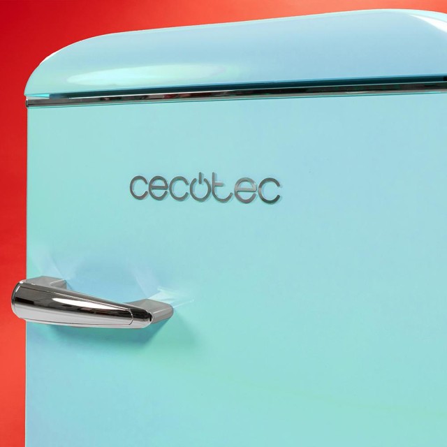 CECOTEC Μίνι Ρετρό Ψυγείο Bolero CoolMarket 2D Origin 86L Μπλε, Διπλής Πόρτας, 89,3x48,7cm, Ενεργειακή Κλάση E, LED Φωτισμός, Χρωμιωμένη Λαβή CEC-01898