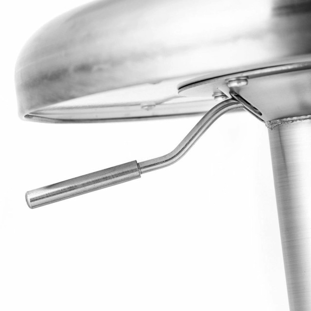 Ρυθμιζόμενο Σκαμπό Μπαρ από Ανοξείδωτο Ατσάλι 39.5 × 39.5× 61-82.5 cm JV11355-1 Costway