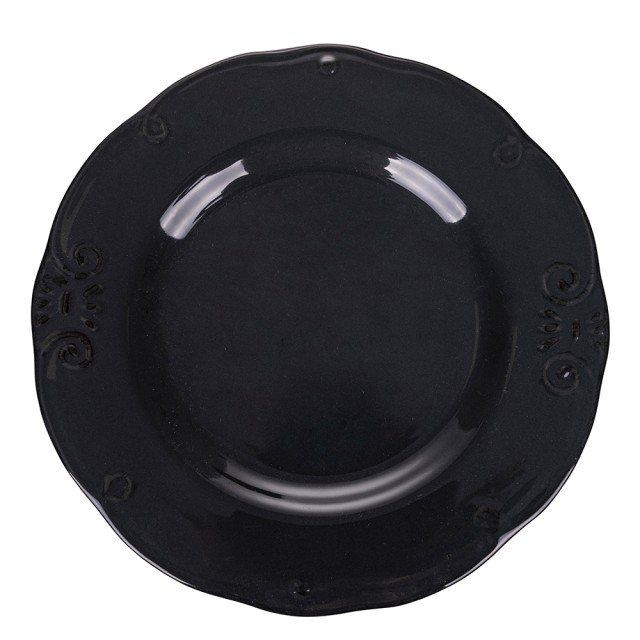 Villa dEste Home Σετ 6 τμχ Επίπεδο Πιάτο από Σμάλτωμα Γκρες 27 εκ. Δούκισσα Stones 5911368