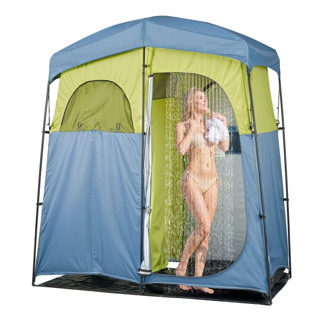 VEVOR Φορητή Σκηνή Ντους 2 Δωματίων από Αδιάβροχο Ύφασμα για Camping και Ψάρεμα SRZPZZSLYDL85MMZR001V0