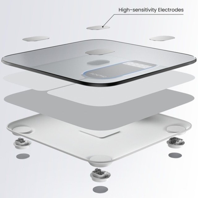 Renpho Elis 1c Smart Ζυγαριά 200kg με Λιπομετρητή & Bluetooth Λευκή R-A033-W