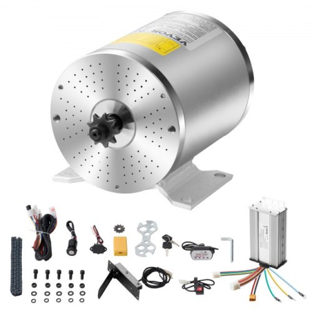 VEVOR Σετ Ηλεκτρικού Κινητήρα Χωρίς Ψήκτρες 1800W 48V 4500rpm με Ρυθμιστή Ταχύτητας ZLWSDJTJ1800SN8ZXV9