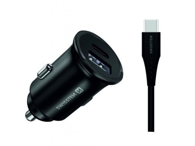 SWISSTEN Ταχεία Φόρτιση Samsung 25W + 10W, Καλώδιο USB-C / USB-C 1.2μ 8595217475335