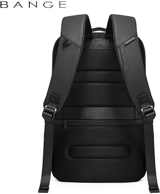 BANGE Αδιάβροχη Τσάντα Πλάτης Laptop 15.6 με Θύρα USB - Μαύρη 7216-Black