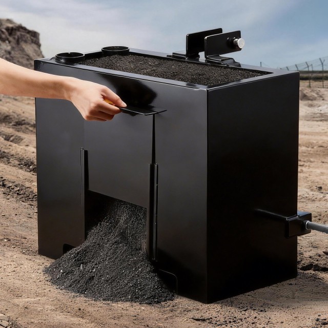 VEVOR Ballast Box Κουτί Βάρους Τρακτέρ 3-Σημείων Κατηγορίας 1, 363 kg, Υποδοχή 55 mm, Ατσάλινο με Συρόμενη Πόρτα, Μαύρο TLJYZXHSDPB8EYRZZ001V0