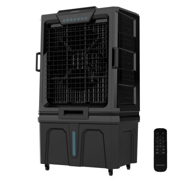CECOTEC Βιομηχανικός Εξατμιστικός Κλιματιστής AirIndustry 150000 ,150L 20000 m³/h 800W 3 Ταχύτητες με Τηλεχειριστήριο, Πίνακα Αφής, Χρονοδιακόπτη και Ρόδες Πολυκατευθυντικές CEC-129668
