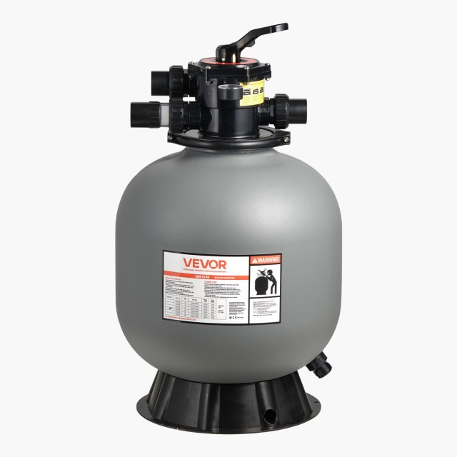 VEVOR Σύστημα Φίλτρου Άμμου Πισίνας 508mm με 7-Δρόμους Βαλβίδας για Υπέργειες Πισίνες YYCSLQ20INCHGSLFF001V0