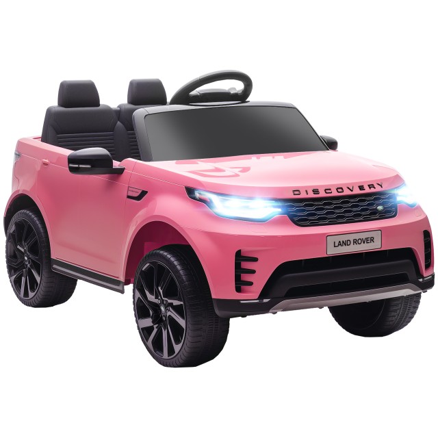 AIYAPLAY Ηλεκτρικό Αυτοκίνητο για Παιδιά με Άδεια Land Rover με LED Φώτα, Κόρνα και Τηλεχειριστήριο, 105x68.5x58 εκ, Ροζ 370-415V90PK