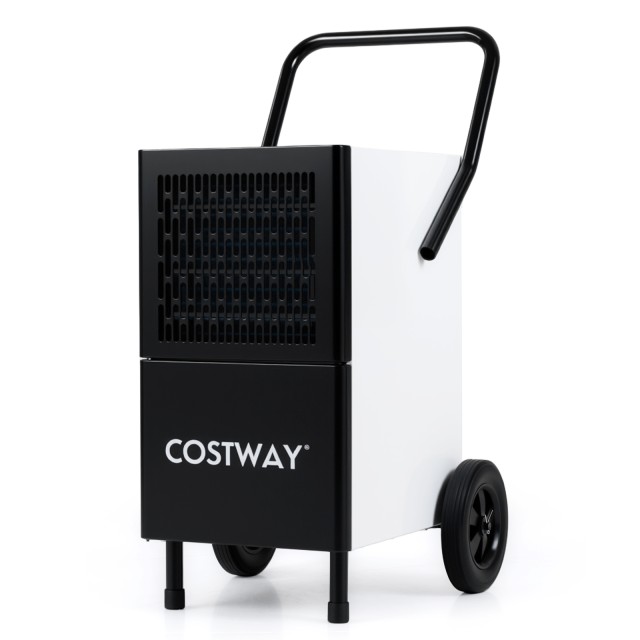 Costway Επαγγελματικός Αφυγραντήρας 60 L/ημέρα για 200 τ.μ. με Αντλία και Σωλήνα Αποστράγγισης ES10637DE-BK