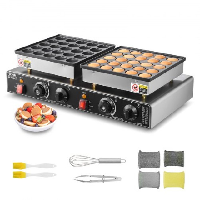 VEVOR Κατασκευαστής Μίνι Ολλανδικών Pancake 50PCS 1800W Αντικολλητικό Επαγγελματικό Ματάκι SBJNP-543-50X0001002V2