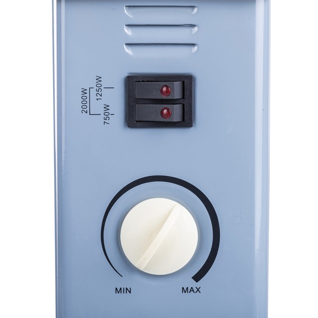 Kooper Θερμοπομπός με 3 επίπεδα ισχύος: 750/1250/2000 W σε χρώμα γαλάζιο και ελεφαντοστού Kooper 5921094