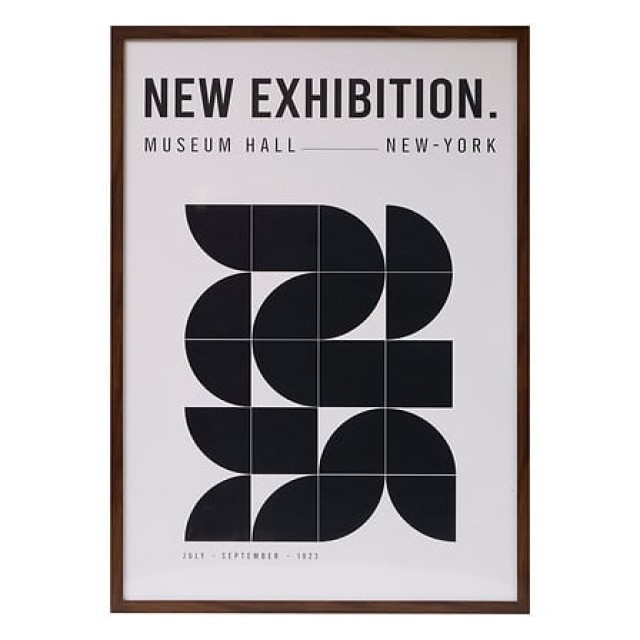 Atmosphera Πίνακας Poster Frame Museum ADEM 50x70 εκ. – Συλλογή Sky Lounge 206459B