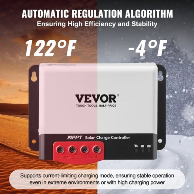 VEVOR 50A MPPT Ηλιακός Ρυθμιστής Φόρτισης με Bluetooth DYTYNCDKZQNZL3OA4V9