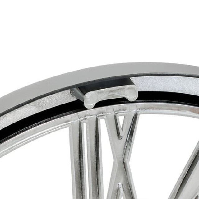 Atmosphera Ρολόι Τοίχου Ricky – Ø40,5 εκ., Μεταλλική Όψη Χρωμίου με Μηχανισμό 210413