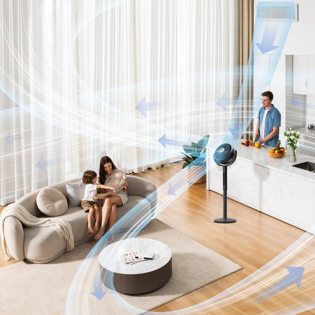 Levoit Επιδαπέδιος Ανεμιστήρας Ορθοστάτης Levoit Smart Pedestal Fan Τηλεχειριστήριο & 12 Ταχύτητες Γκρι LPF-R432-AEUR
