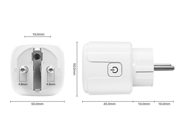 Πρίζα Smart WiFi με Χρονοδιακόπτη 16A – Συμβατή με Alexa & Google Assistant 5907451341841 Verk Group