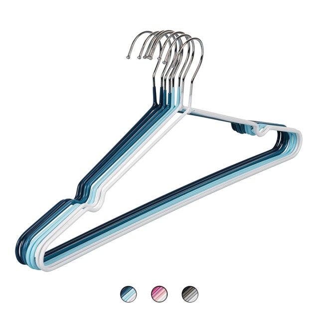 Galileo Σετ 8 μεταλλικές κρεμάστρες με πλαστικοποιημένη επένδυση Sordine 2196597 Τυχαία Επιλογή Χρωμάτων