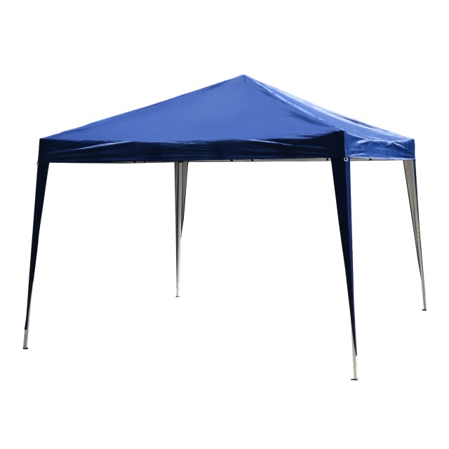 Outsunny Gazebo Πτυσσόμενη Ατσάλινο Κατασκευή Μπλε Ύφασμα Oxford Κάλυμμα 3x3m 840-158BU