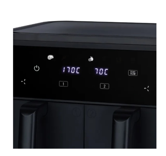 Διπλή Φριτέζα Αέρος Airfryer 9lt 2x4,5lt FRY900 H.Koenig