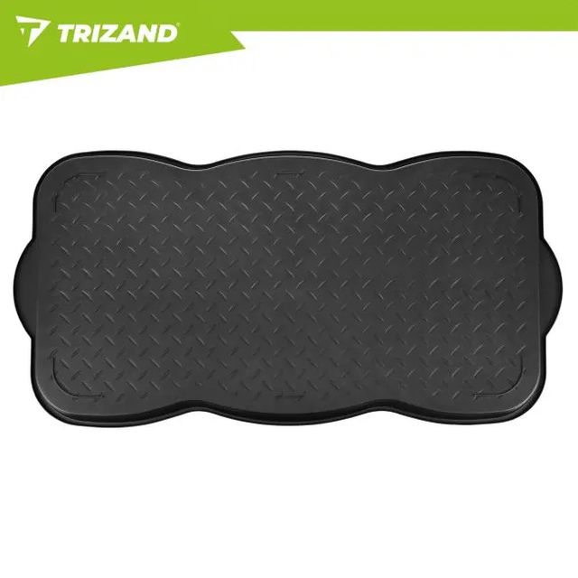 Trizand Σχάρα Στεγνώματος Παπουτσιών XXL 76x38cm με Υψηλό Περιθώριο & Αντιολισθητική Επιφάνεια, Μαύρη 28258