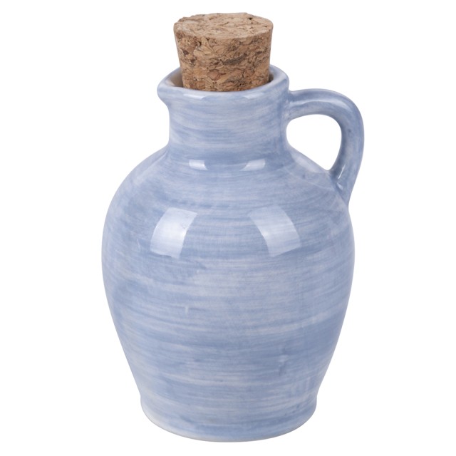 Villa dEste Home Μίνι κεραμική ελαιοδοχείο 95ml με πώμα φελλού Indigo 4 Τόνοι 5922704