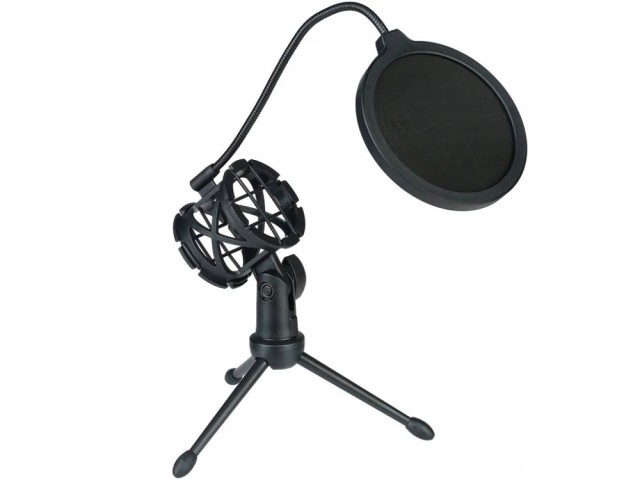Verk Group USB RGB Στούντιο Μικρόφωνο με Τρίποδο για Υπολογιστή, Streaming Gaming,  5907451375723