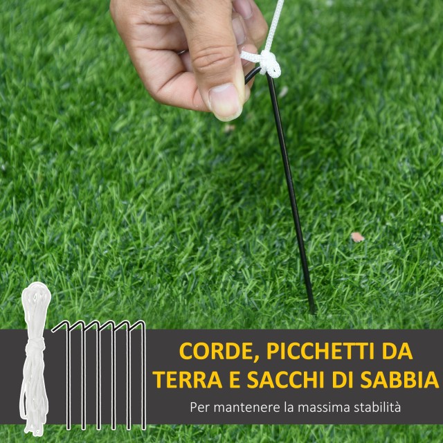 Χριστουγεννιάτικο Φουσκωτό Εξωτερικού Χώρου με Ενσωματωμένα Φώτα LED HOMCOM 844-303V90