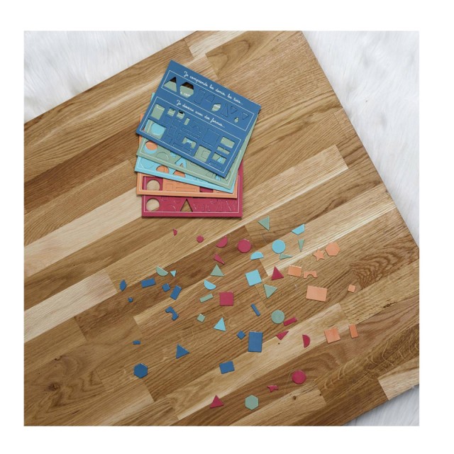 Εκπαιδευτικό Ξύλινο Παιχνίδι Montessori Σχήματα Jeux 2 Momes EA10282