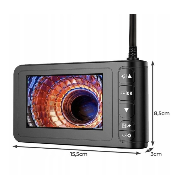 Ενδοσκοπική Κάμερα με Έγχρωμη LCD Οθόνη HD 4.3 και LED Φωτισμό Bigstren 19376