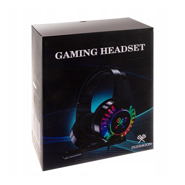 Ενσύρματα Ακουστικά Gaming με Μικρόφωνο και RGB Φωτισμό G505 Dunmoon 19060