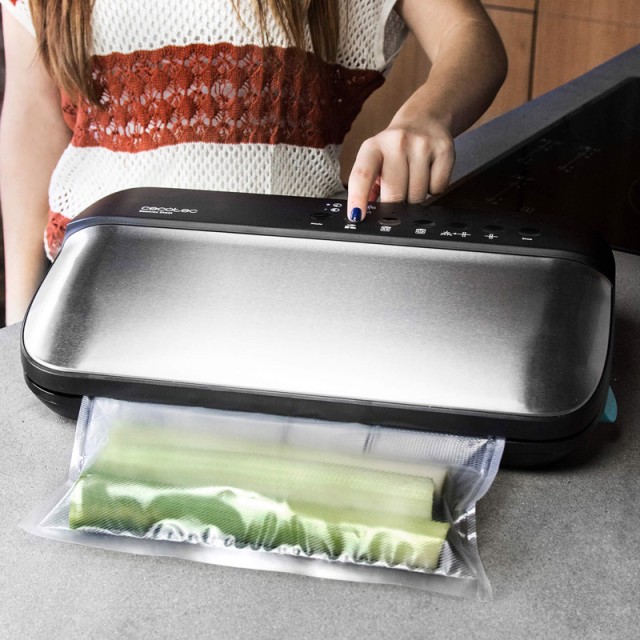 Επαγγελματική Συσκευή Σφραγίσματος Τροφίμων Cecotec σε Σακούλα Sealvac Steel CEC-04070