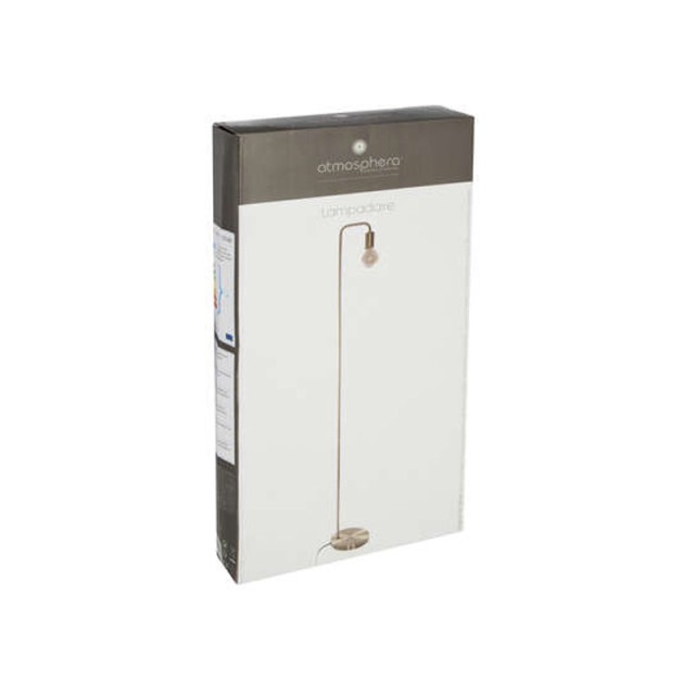 Επιδαπέδιο Μεταλλικό Φωτιστικό E27 40 W 20 x 150 cm Χρώματος Χρυσό Atmosphera 155381A
