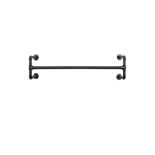 Επιτοίχια Μεταλλική Ράγα Ρούχων 110 x 30 x 29.3 cm Songmics HSR64BK