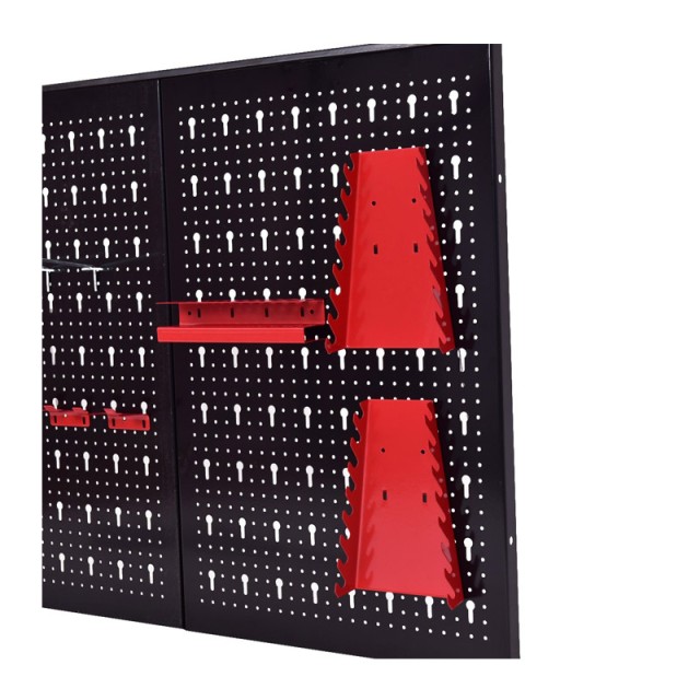 Επιτοίχιο Μεταλλικό Διάτρητο Σύστημα Αποθήκευσης Εργαλείων 17 τμχ Costway TL32992