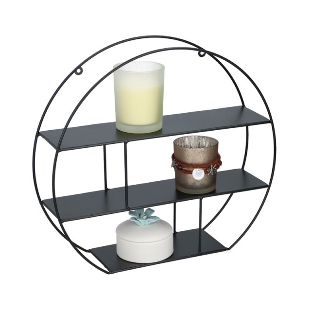 Επιτοίχια Μεταλλική Στρόγγυλη Ραφιέρα  39 x 35.5 x 10 cm Arti Casa 10246